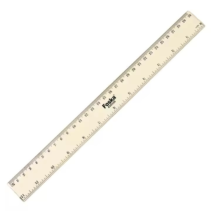 Plastic Ruler 30cm AS0330 FOSKA